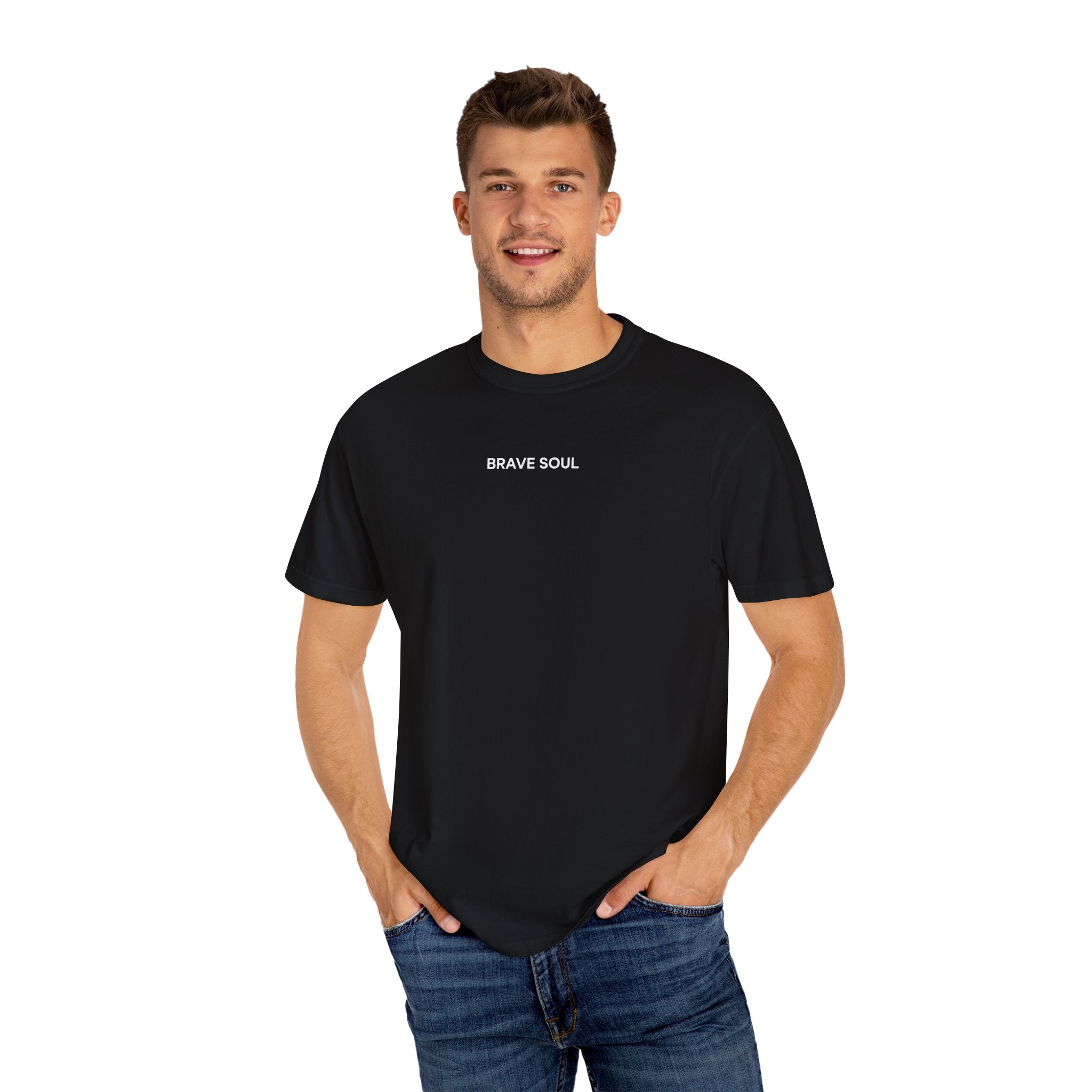 Brave Soul Unisex T-Shirt, Casual Wear, Inspirational Quote Tee, Gift for Dreamers, Everyday Comfort, Motivational Apparel