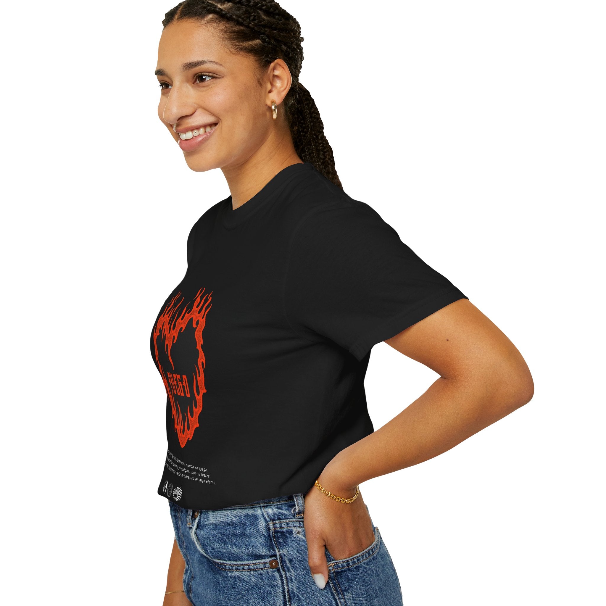 Fuego HeartGarment-Dyed T-shirt