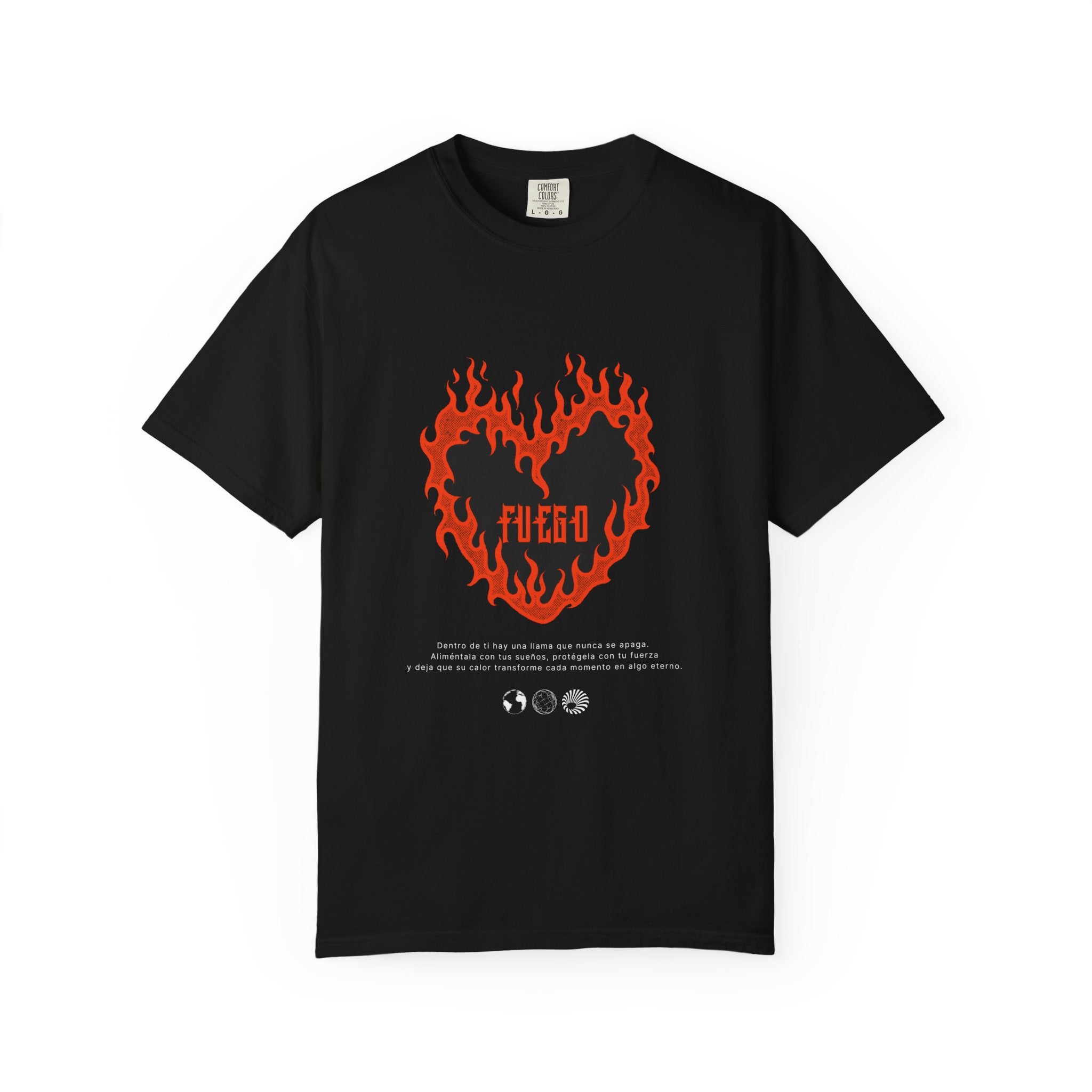Fuego HeartGarment-Dyed T-shirt